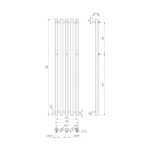 Водяной полотенцесушитель Mario Арт Дизайн Битуб 1500х360/320 Водяной полотенцесушитель Mario Арт Дизайн Битуб 1500х360/320