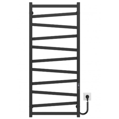 Електрична рушникосушарка Deffi Alpha П11 500x1200 Е праве підключення чорний