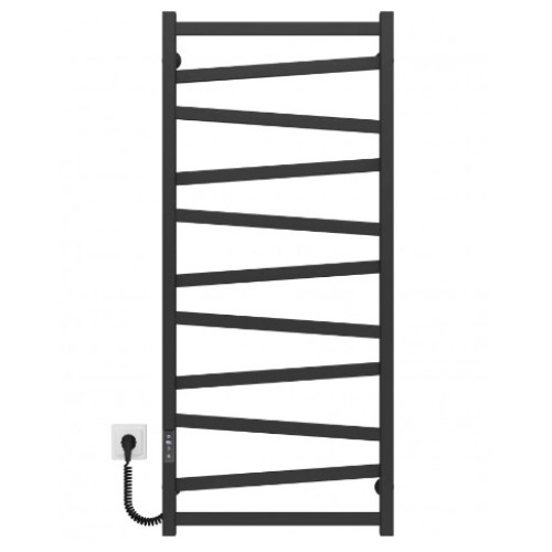 Електрична рушникосушарка Deffi Alpha П11 500x1200 Е ліве підключення чорний