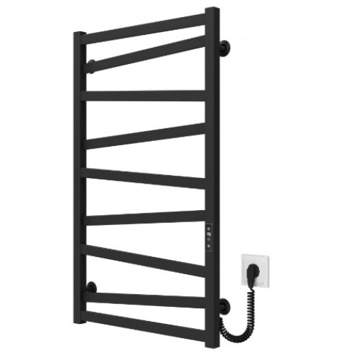 Електрична рушникосушарка Deffi Alpha П9 500x900 Е праве підключення чорний