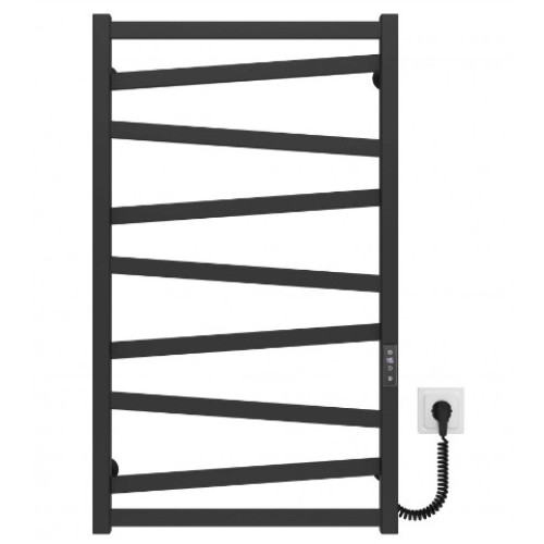 Електрична рушникосушарка Deffi Alpha П9 500x900 Е праве підключення чорний