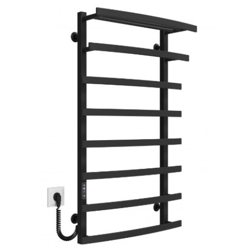 Електрична рушникосушарка Deffi Lotos П8 500x1000 Е ліве підключення чорний