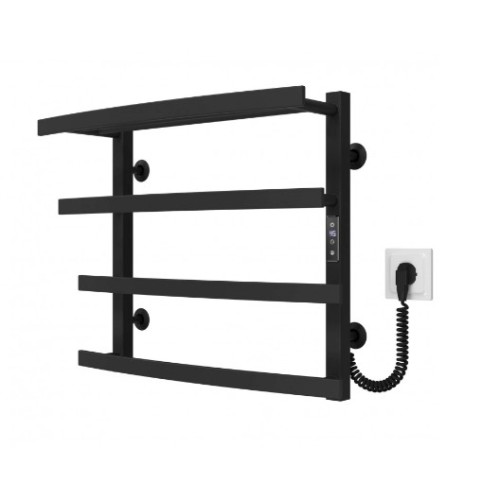 Електрична рушникосушарка Deffi Lotos П4 500x500 Е праве підключення чорний