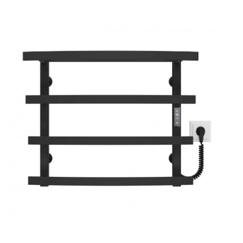 Електрична рушникосушарка Deffi Lotos П4 500x500 Е праве підключення чорний