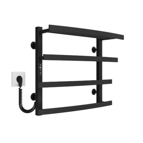 Електрична рушникосушарка Deffi Lotos П4 500x500 Е ліве підключення чорний