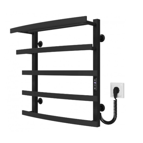 Електрична рушникосушарка Deffi Lotos П5 500x600 Е праве підключення чорний