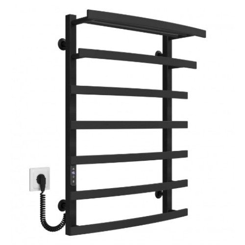 Електрична рушникосушарка Deffi Lotos П7 500x800 Е ліве підключення чорний