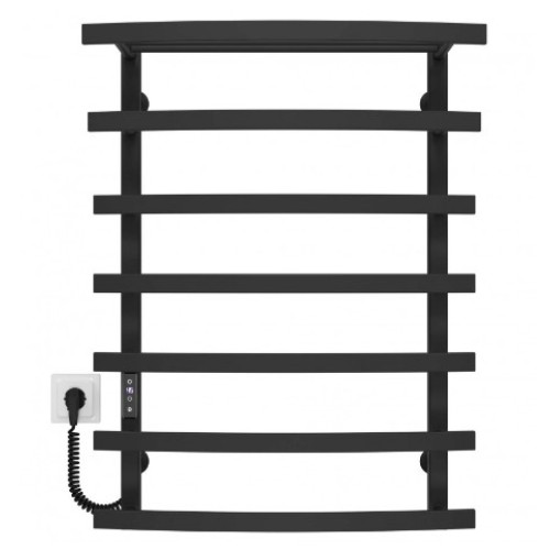 Електрична рушникосушарка Deffi Lotos П7 500x800 Е ліве підключення чорний