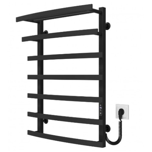 Електрична рушникосушарка Deffi Lotos П7 500x800 Е праве підключення чорний