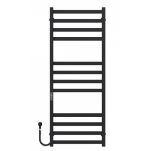 Электрический полотенцесушитель Deffi Avast П12 450x1200 ЧФ левое подключение чёрный