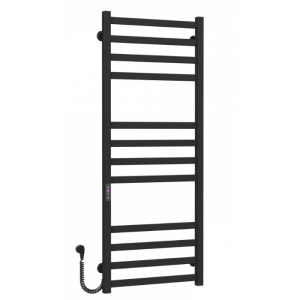 Электрический полотенцесушитель Deffi Avast П12 450x1200 ЧФ левое подключение чёрный