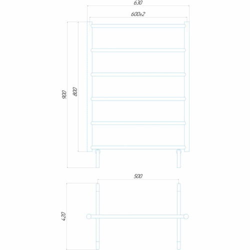 Електрична сушарка для одягу Deffi пряма П6 600x800 