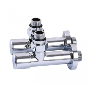 Кран кутовий Deffi SOLOMON вентильний з "американкою" 1/2" 2шт. (7777.LUX)