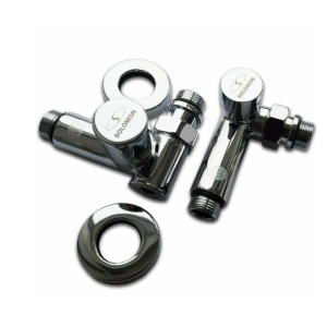 Кран кутовий Deffi SOLOMON вентильний під ТЕН 1/2" 2шт. (7777.LUX)