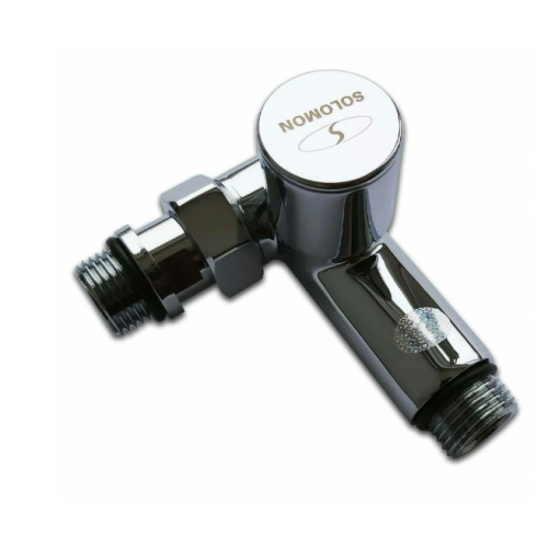 Кран угловой Deffi SOLOMON вентильный под ТЭН 1/2" 2шт.