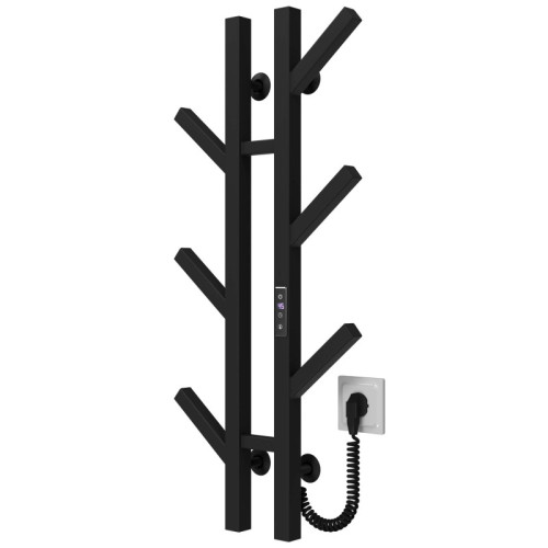 Рушникосушарка електрична Sakura П6 100х1000 E Deffi  (чорний,  праве підключення)