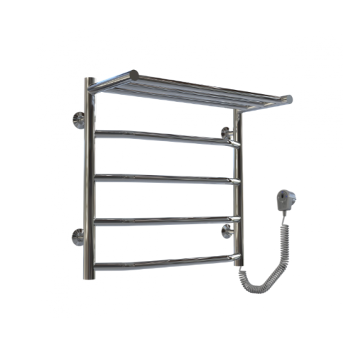 Електрична рушникосушарка Deffi Трапеція з полицею П5 500x500 Е праве підключення