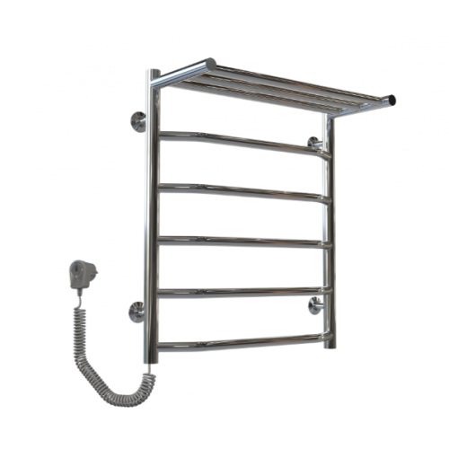 Електрична рушникосушарка Deffi Трапеція з полицею П6 500x600 Е ліве підключення