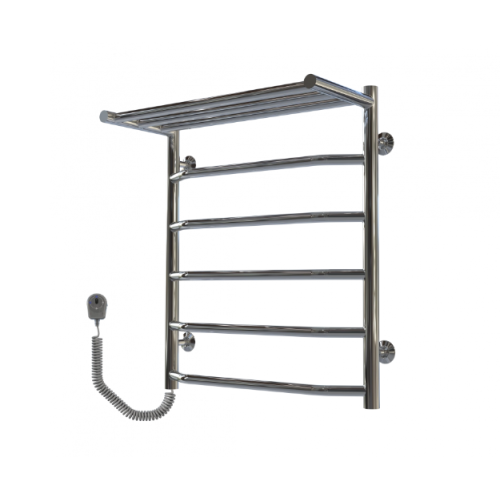 Електрична рушникосушарка Deffi Трапеція з полицею П6 500x600 Е ліве підключення