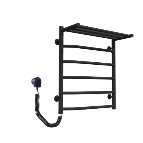 Електрична рушникосушарка Deffi Трапеція з полицею П6 500x600 Е ліве підключення