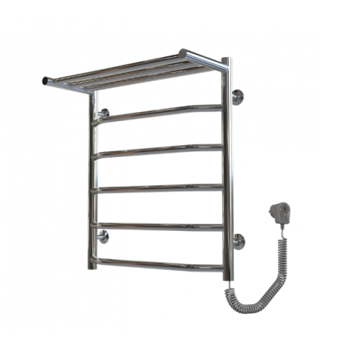 Електрична рушникосушарка Deffi Трапеція з полицею П6 500x600 Е праве підключення