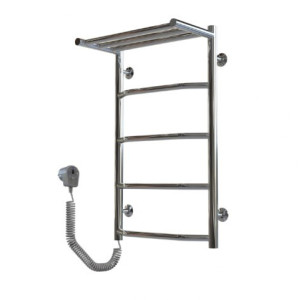 Електрична рушникосушарка Deffi Трапеція з полицею П5 400x700 Е ліве підключення