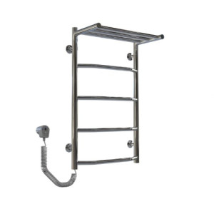 Електрична рушникосушарка Deffi Трапеція з полицею П5 400x700 Е ліве підключення