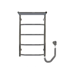 Электрический полотенцесушитель Deffi Трапеция с полкой П5 400x700 Е правое подключение