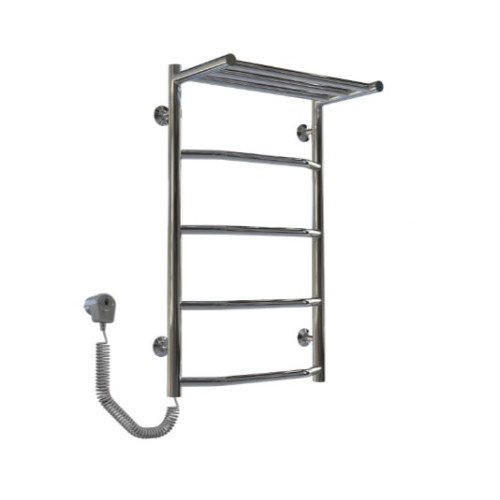 Електрична рушникосушарка Deffi Трапеція з полицею П5 400x700 Е ліве підключення