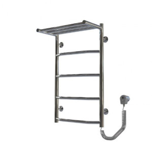 Электрический полотенцесушитель Deffi Трапеция с полкой П5 400x700 Е правое подключение