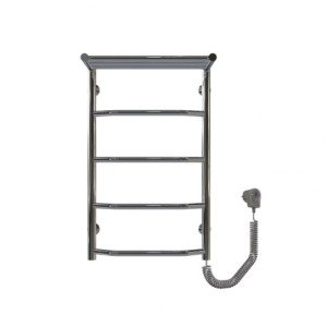 Электрический полотенцесушитель Deffi Трапеция с полкой П5 400x700 Е правое подключение