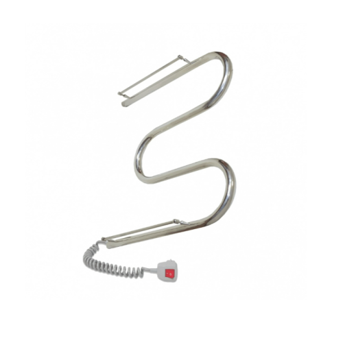 Електрична рушникосушарка Deffi Змійка с полицею 500x500 Е праве підключення