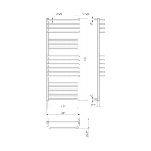 Водяной полотенцесушитель Mario Гера-Люкс 1250х500/470 Водяной полотенцесушитель Mario Гера-Люкс 1250х500/470