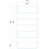 Водяна рушникосушарка Deffi Стандарт П6 500x800 В (SS 80.50.6 BP) бічне підключення