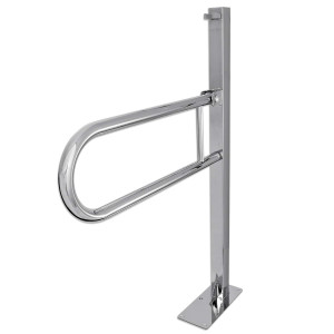 Поручень Laris напольный откидной с держателем (перемычкой) Поручень Laris напольный откидной с держателем (перемычкой)
