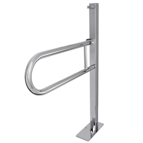 Поручень Laris напольный откидной с держателем (перемычкой) Поручень Laris напольный откидной с держателем (перемычкой)