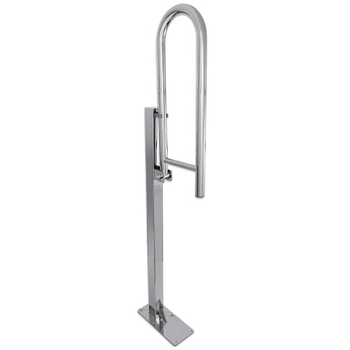 Поручень Laris напольный откидной с держателем (перемычкой) Поручень Laris напольный откидной с держателем (перемычкой)