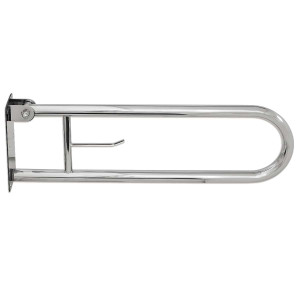 Поручень Laris настінний відкидний (з тримачем для паперу)