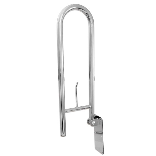 Поручень Laris настінний відкидний (з тримачем для паперу)