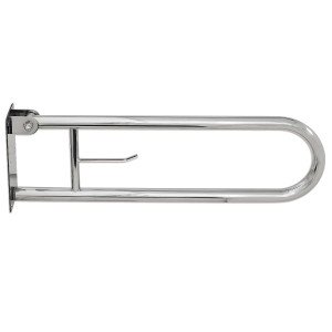 Поручень Laris настінний відкидний (з тримачем для паперу)