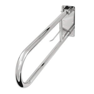 Поручень Laris настінний відкидний (з тримачем для паперу)