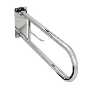 Поручень Laris настінний відкидний (з тримачем для паперу)