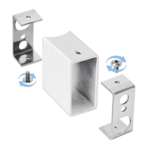 Модуль прихованого ел.підключення (для круглої стійки Ø 30) Білий