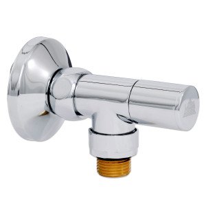 Кран кутовий Laris 1/2" - 3/4" + ексцентрики 2шт. (LX-8202)