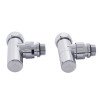 Кран кутовий Laris Звичайний1/2" - 3/4" + ексцентрики 2шт. (ZZ-4701)