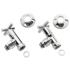 Кран кутовий Laris 1/2" - 3/4" Еліт 2шт. (ZZ-4704)