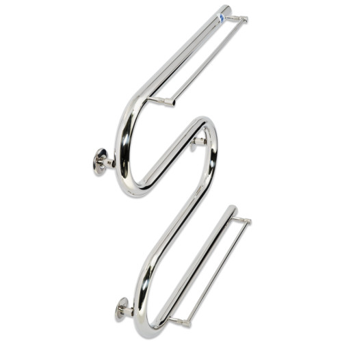 Водяна сушка для рушників Laris Змійовик 25 РС3 500 х 500 з 2-ма полицями 1/2''