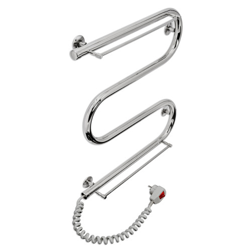 Електрична сушка для рушників Laris Змійовик 25 РС3 500 х 500 з 2-ма полицями Е (підкл. зліва)