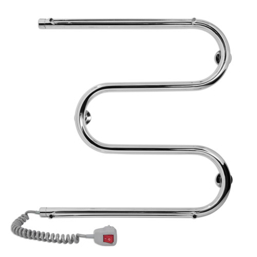 Електрична сушка для рушників Laris Змійовик 25 РС3 500 х 500 з 2-ма полицями Е (підкл. зліва)