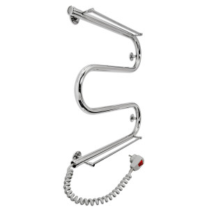 Електрична сушка для рушників Laris Змійовик 25 РС3 500 х 500 з 2-ма полицями Е (підкл. зліва)